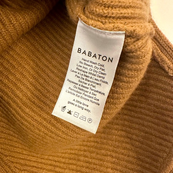 Aritzia Babaton Chalmers Sweater | XS | Constant Camel | Like New - Picture 3 of 6